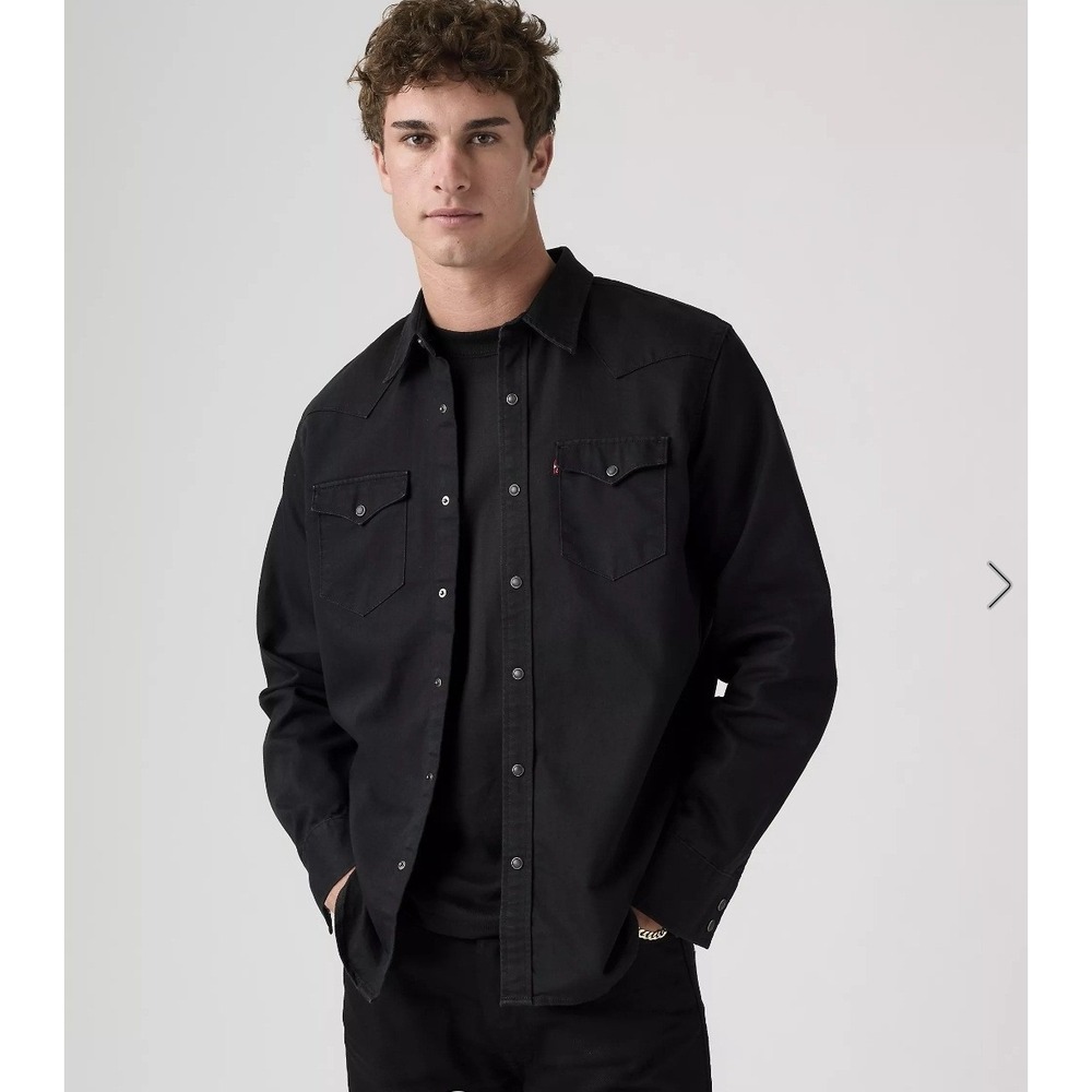Levi's Black Casual Button-Down Shirt